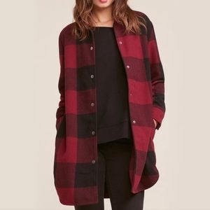 BB Dakota Eldridge Plaid Flannel Winter Long Coat
